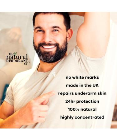 The Natural Deodorant Co Clean Deodorant Balm For Men 55g Aluminium Free Plastic Free All Day Protection - Buy Online on SooperMarket.com