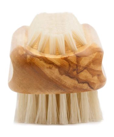 Premium Boar Bristle Nail Brush | Olive Wood Handle | Made in Germany - Buy Online on SooperMarket.com