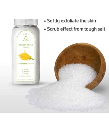 Zen Rituals Epsom Bath Salts Ylang Ylang - 1 KG | Pure Magnesium Sulphate | Relaxing International Shipping - Buy Online on SooperMarket.com
