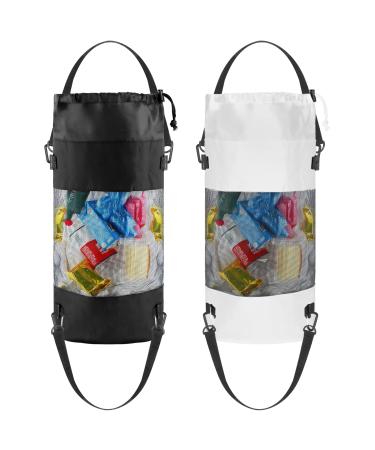 ZOOS Boat Trash Bag 2 Pack Portable Trash Bags for Boat Trash Trapper Reusable Boat Trash Bag Mesh Boat Trash Can Trash Container Boat Garbage Container for Boat Kayak Camper Fishing Cabin Storage