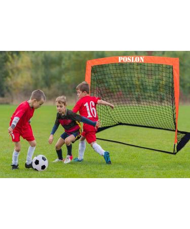 Poslon Kids Soccer Goal Set with Carry Bag - Perfect for Games and Training in Backyard for Kids and Teens - Buy Online on SooperMarket.com