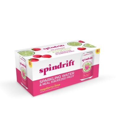 Spindrift Raspberry Lime Sparkling Water, 12 Fl. Oz. Cans (Pack of 8)
