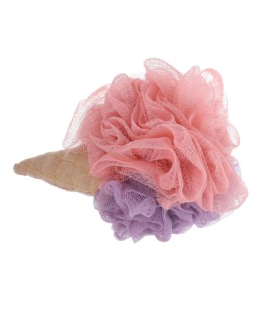NOLITOY Ice Cream Shower Flowers Rainbow Shower Sponge Resuable Shower Sponges Bath Sponge Ball Bath Ball Exfoliating Bath Scrubber Small Loofahs Shower Loofah Bathing Towel Pe