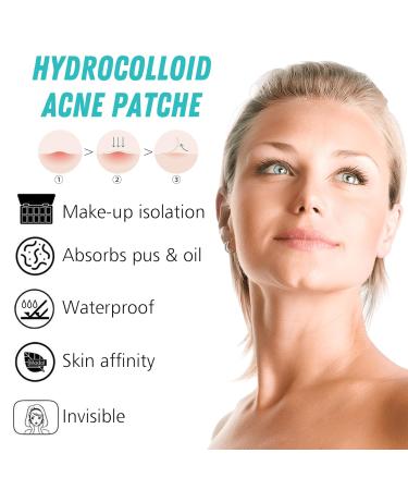 264 Hydrocolloid Pimple Patches with Tea Tree Oil - Invisible Waterproof Acne Treatment for Day & Night Use (168 Pieces) - Buy Online on SooperMarket.com