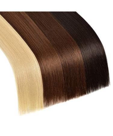 Double Weft Remy Human Hair Clip In Extensions 12 Inch #1B Natural Black - 70g 7pcs Silky Straight - Pack of 7 - Shop Now! - Buy Online on SooperMarket.com