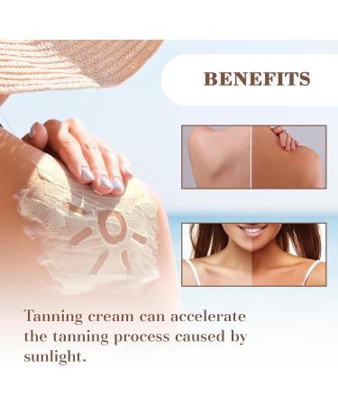 Tanning Accelerator Cream Tanning Accelerator Tanning Lotion Tan Accelerator Gel Natural Ingredients Tanning Cream for Sunbeds & Outdoor Sun Achieve a Natural Tan Skin 80g - Buy Online on SooperMarket.com