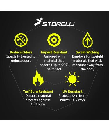 Storelli Unisex Bodyshield Impact Protection Crushed Shorts | Waded Soccer Compression Pants | Enhanced Lower Body Protection for Athletes - Buy Online on SooperMarket.com