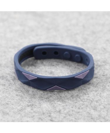 Erhigher Neurasthenia Relief Bracelet 2pcs Anti Static Adjustable Multi-Hole Silicone Energy Balance for Improved Sleep Quality Relaxation Unisex Waterproof Blue 2pcs 2pcs Blue - Buy Online on SooperMarket.com