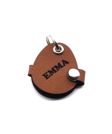 Copter farm dog brand bag with push button engraving brown dog brand |Rectangle - Oval |Made of synthetic leather |engraved on both sides (oval)