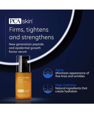 PCA SKIN Total Strength Serum - Plumping & Firming Treatment with Growth Factors & Peptides 1 Fl Oz - Buy Online on SooperMarket.com