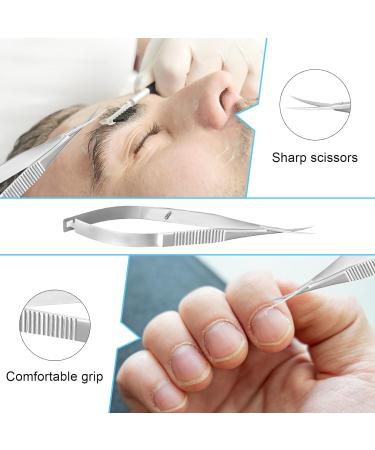 Professional Extra Fine Curved Cuticle Scissors for Precision Grooming - Eyebrow, Eyelash, and Nail Trimming Kit - Buy Online on SooperMarket.com