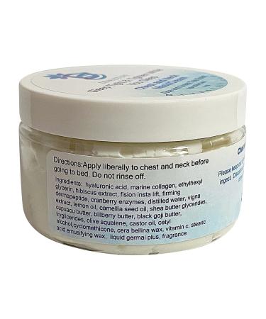 SIeep Tight Neck & Chest Mask/Cream - Firming Peptides Hibiscus Hyaluronic Acid | 4 oz by Diva Stuff - Youthful Skin Aloe & Green Tea Scent - Buy Online on SooperMarket.com