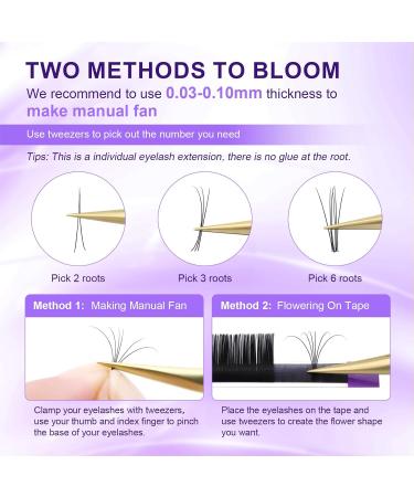 Buy Nagaraku Individual Eyelash Extensions - Permanent Volume & Matte Black - 16 Rows (0.15 D Curl 7-15mm Mix) | International Shipping Available - Buy Online on SooperMarket.com
