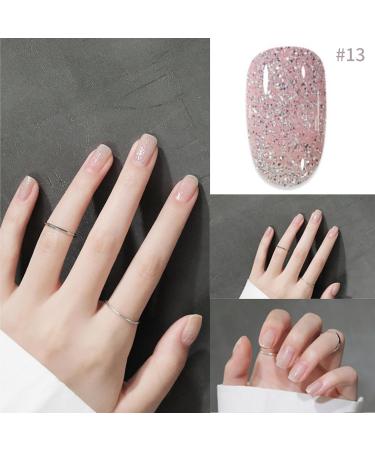 TBeautfave Silver Glitter Nail Polish Quick Dry Nail Polish Long Lasting Nail Varnish Pastel Nail Polish Non-Toxic Water Based Formula Breathable Nail Polish for Home DIY Nail Art ShinySilver - Buy Online on SooperMarket.com