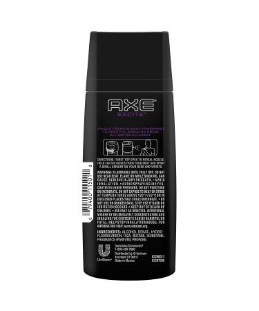 Axe Excite Body Spray - 4 oz (113 g) - Pack of 4 - Long-lasting Daily Fragrance - Buy Online on SooperMarket.com