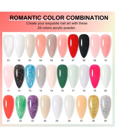 DouborQ Acrylic Nail Kit with Electric Nail Drill, UV Nail Lamp, 29 Color Acrylic Powder Starter Set - Complete Nail Art Supplies for Beginners - Buy Online on SooperMarket.com