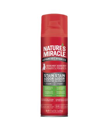 Nature's Miracle Advanced Cat Stain and Odour Foam Aerosol 17.5 oz White 17.5oz (Foam) Nature's Miracle Advanced Cat Stain and Odour Foam Aerosol 17.5 oz White