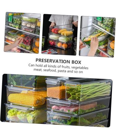 Alipis 1pc Box Refrigerator Storage Box Fridge Drawer Organizer Vegetable Storage Organizer Crisper Thicken - Buy Online on SooperMarket.com
