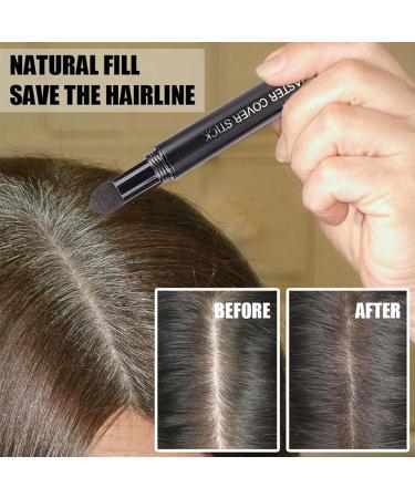 Trendyfave Instantly Black Hairline Powder Quick Cover Grey Hairline Shadow Root Touch Up Sweatproof Long-Lasting Hair Root Concealer for Thinning Hairline Eyebrows Beard Line Hair Mascara 01-Black - Buy Online on SooperMarket.com