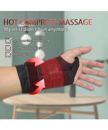 Kkaffe Wrist Heating Massage Protector - 3-Level Massage & Heating for Wrist Support & Pain Relief - Left Hand - Buy Online on SooperMarket.com