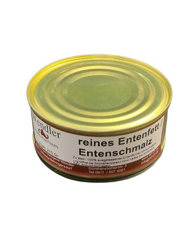 Premium Duck Fat Lard in Can (200g) - All-Natural No Additives Ideal for Gourmet Cooking | International Shipping Available - Buy Online on SooperMarket.com