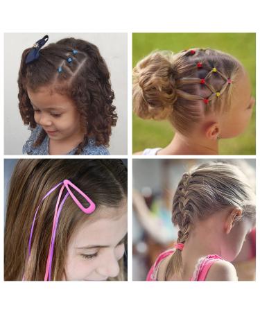 Elastic Hair Bands Kit with Hair Band Remover, Topsy Tail Tool, Clips, and Ties for Toddler Girls - Buy Online on SooperMarket.com