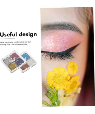 Gogogmee 2pcs Glitter Eye Makeup Sparkle Eyeshadow Eye Shadow Makeup Eyeshadow Palette Makeup Eyeshadow Plate - Buy Online on SooperMarket.com