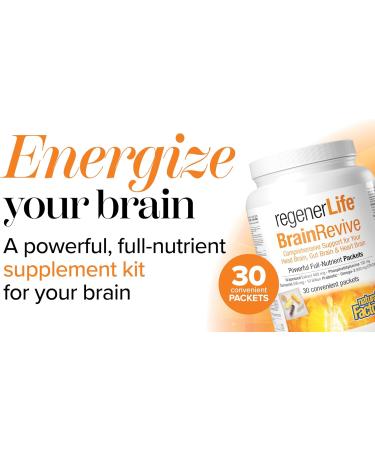 Natural Factors Regenerlife BrainRevive 30 convenient packets Five-in-One Supplement Kit Daily Full-Nutrient Packets Contain: Phosphatidylserine Bioavailable Curcumin Omega-3 EPA/DHA Grapeseed Extract and High-Potency Five-Strain Probiotics Supports Your  - Buy Online on SooperMarket.com