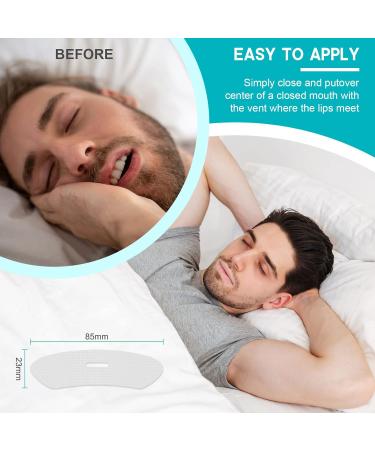 Mouth Tape 60 PCS for Better Sleep and Snoring Relief | Gentle Sleep Strips for Improved Nose Breathing | Stop Drooling and Enhance Nighttime Rest | Customizable for Your Mouth Shape - Buy Online on SooperMarket.com