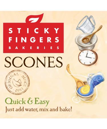 Sticky Fingers Bakeries English Scone Mix - Original Flavor, Easy to Make, Fresh Baked - Makes 12 Scones (2pk) - Buy Online on SooperMarket.com