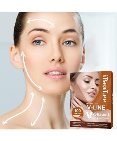 Visiblurry Facelift Tape for Face | Face Lifting Tape for Saggy Skin - Breathable Ultra-thin Invisible High Elasticity V Shaped Instant Face Lift Sticker Secret Make Up Stickers for - Buy Online on SooperMarket.com