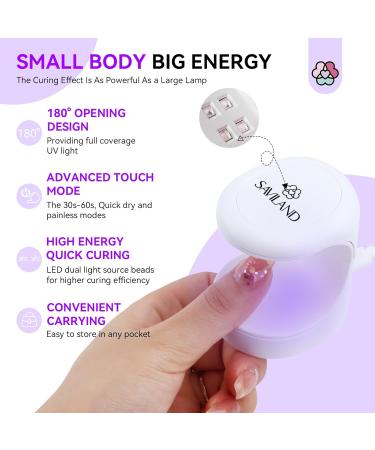 SAVILAND Quick-Dry Builder Nail Gel Kit - Clear Pink Hard Gel with Mini UV Light & Essential Tools for Beginners - Perfect Nail Extensions - Buy Online on SooperMarket.com