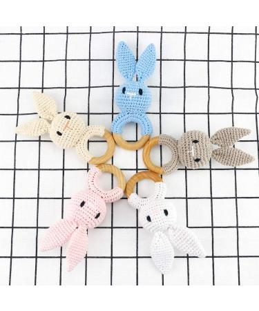 Artestar Greifling Baby Rassel & Bei ring - Eco-Friendly Wooden Baby Toy Gift (Beige Hase) for Newborns - International Shipping - Buy Online on SooperMarket.com