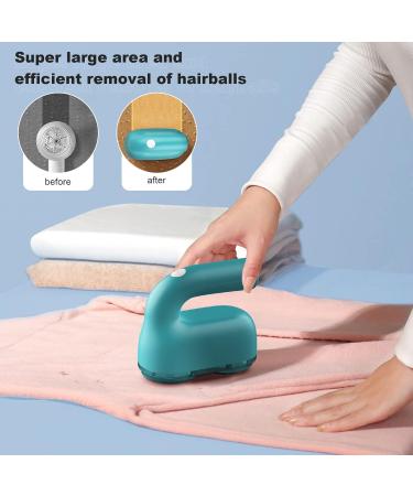 Rechargeable Fabric Shaver & Lint Remover - Electric Fuzz Remover with 2 Blades & 180 Sheets Hair Roller (Green) - Perfect for Sweaters & Fuzz - Buy Online on SooperMarket.com