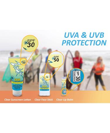 Zinka Sunny Days SPF 30/50 Sunscreen - Water Resistant Oil Free UVA & UVB Protection for Face Body & Lips | Personal Pack (Nosecoat Lotion Face Stick Lip Balm - Buy Online on SooperMarket.com