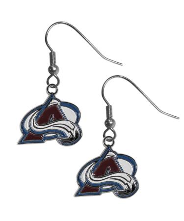 Siskiyou Sports NHL Unisex Chrome Dangle Earrings Colorado Avalanche One Size Team Color