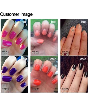 AIMEILI Soak Off UV LED Temperature Colour Changing Chameleon Gel Nail Polish Multicolour/Mix Colour/Combo Colour Set Of 6pcs X 10ml - Kit 13 KIT6-13 1.67 ml (Pack of 6) - Buy Online on SooperMarket.com