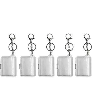 AIBEARTY 5 PCS 16 Pockets Mini Photos Album 1 Inch 2 Inch Insert Photo Card Holder Picture Frame Keychain Storage Book with Keyring Birthday Anniversary Wedding Memory Gifts  2 inch C - Buy Online on SooperMarket.com