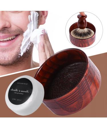 Natural Wooden Shaving Soap Bowl Cup for Men - Handcrafted Shaver Cleansing Tool - Buy Online on SooperMarket.com