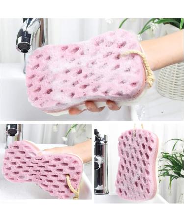 Dravency Large Body Scrubber Sponge Set - Bath Loofah Sponge for Women and Men - No Disintegration or Mould - Buy Online on SooperMarket.com