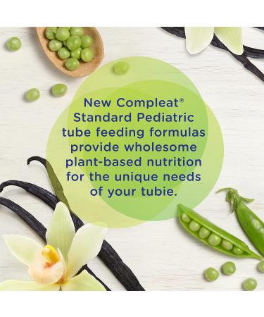 Compleat Pediatric Standard 1.0 Plant-Based Tube Feeding Formula - Vanilla 24 x 8.45 fl oz Carton | No Artificial Flavors, Colors, or Sweeteners - Buy Online on SooperMarket.com