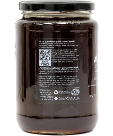 ONEROOT Canadian Raw Buckwheat Honey | Higher in Antioxidants Than Manuka (1 kg) 1 kg (Pack of 1) - Buy Online on SooperMarket.com
