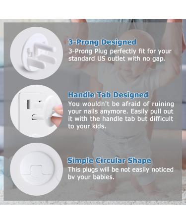 PRObebi Outlet Covers Baby Proofing - 38 Pack White Plug Covers for Electrical Outlets | Child Proof Socket Covers for Home & Office | Easy Installation, Protect Babies (A-White) - Buy Online on SooperMarket.com