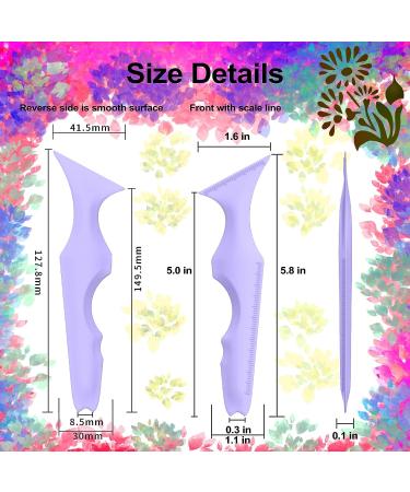 SHANPIN 5 in 1 Silicone Makeup Tool Set - Mascara Shield, Winged Liner Stencils, Eyeshadow Brush, Eyebrow Kit - Waterproof and Reusable (Purple) - Buy Online on SooperMarket.com