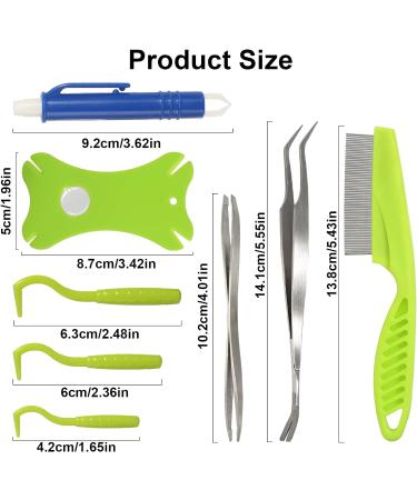 Xin ZHAO 9-in-1 Ticking Pliers Set with Case - Essential Tick Removal Tools for Humans & Dogs - Buy Online on SooperMarket.com