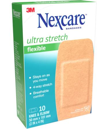Nexcare Ultra Stretch Bandages CS103-CA Knee & Elbow 10/Pack Knee & Elbow 10 Count - Buy Online on SooperMarket.com