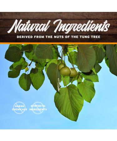 Pure Tung Oil - 1 Gallon (128 Fl Oz) for Wood Finishing | 100% Pure Ideal for Furniture Polish & Restoration | International Shipping Available - Buy Online on SooperMarket.com