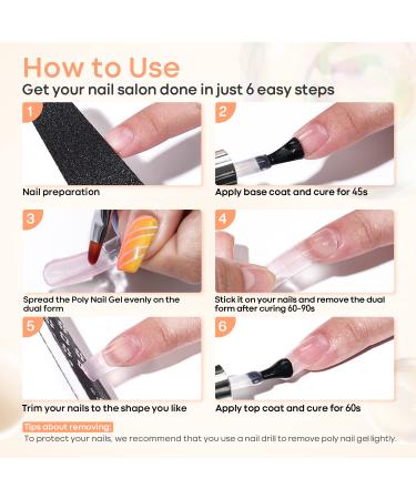 MODELONES Poly Nail Gel Builder 50ML - Clear Color | Nail Extension Gel for Thickening & Enhancement | Professional Technician Tool - Buy Online on SooperMarket.com