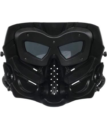 Alien Airsoft Mask Full Face Tactical for Hunting, CS Game, Halloween - Black Gray Lens - Buy Online on SooperMarket.com
