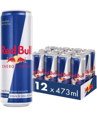 Red Bull Energy Drink 473 ml (12 Pack) & Energy Drink Curuba-Elderflower 250ml (4 pack) - Buy Online on SooperMarket.com